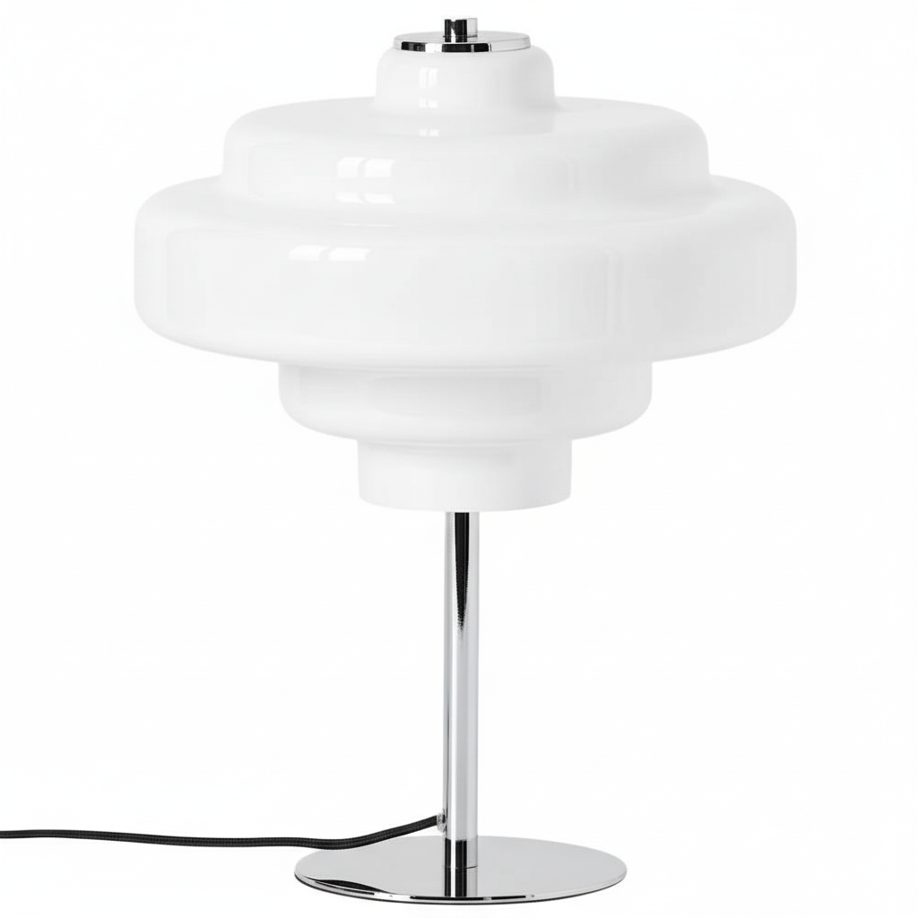 Serenyra Macaron Orange Glass Table Lamp