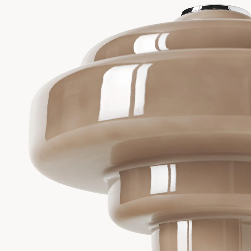 Serenyra Macaron Orange Glass Table Lamp