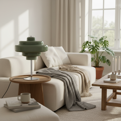 Serenyra Macaron Orange Glass Table Lamp