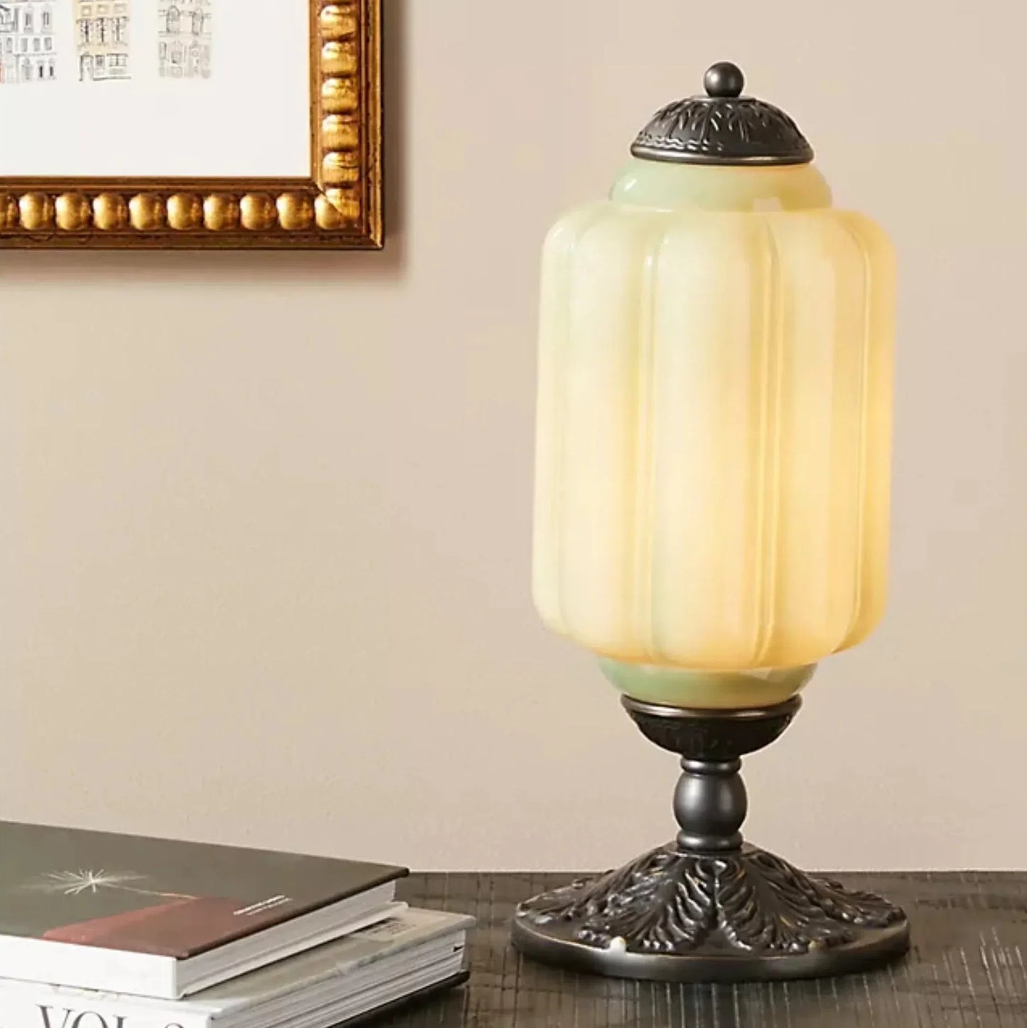 Sif Eloise Vintage Opal Glass Table Lamp