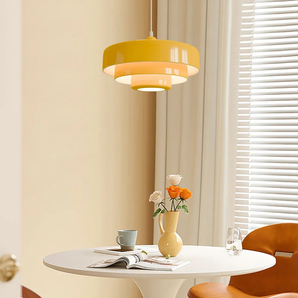 Hind Triple Layer Disc Macaron pendant light