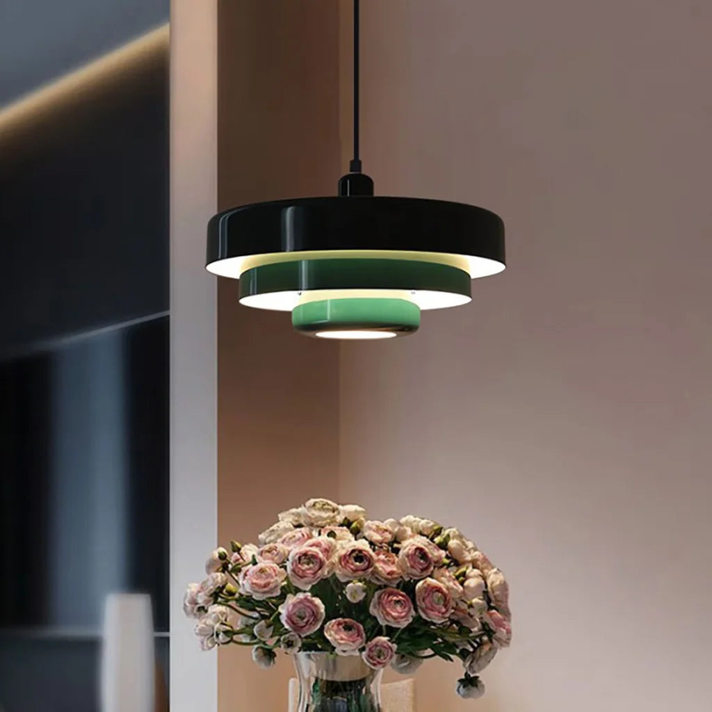 Hind Triple Layer Disc Macaron pendant light