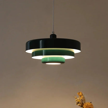 Hind Triple Layer Disc Macaron pendant light