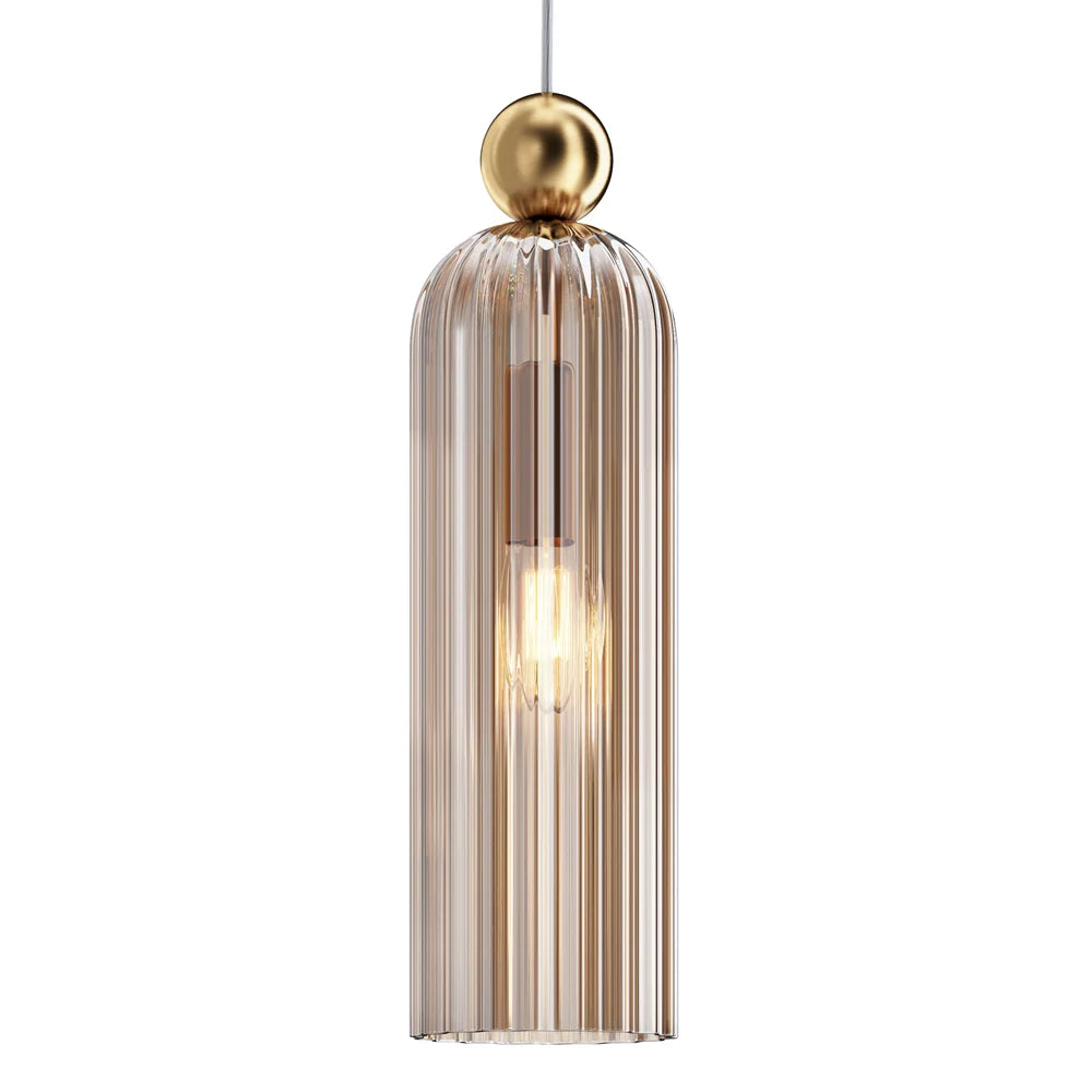 Vaeloria Mordern Vertical Glass Pendant Light