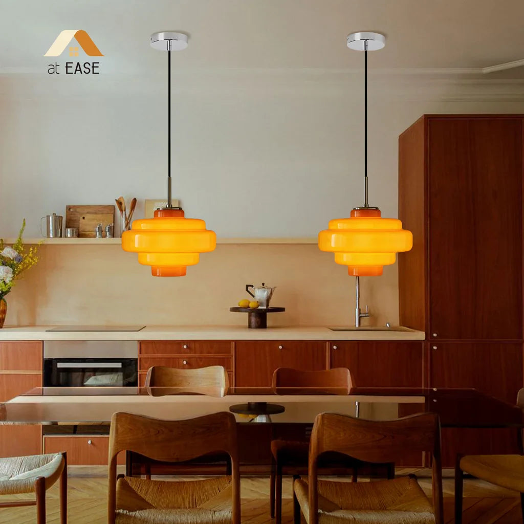 Valenra Macaron Orange Glass Pendant Light