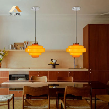 Valenra Macaron Orange Glass Pendant Light