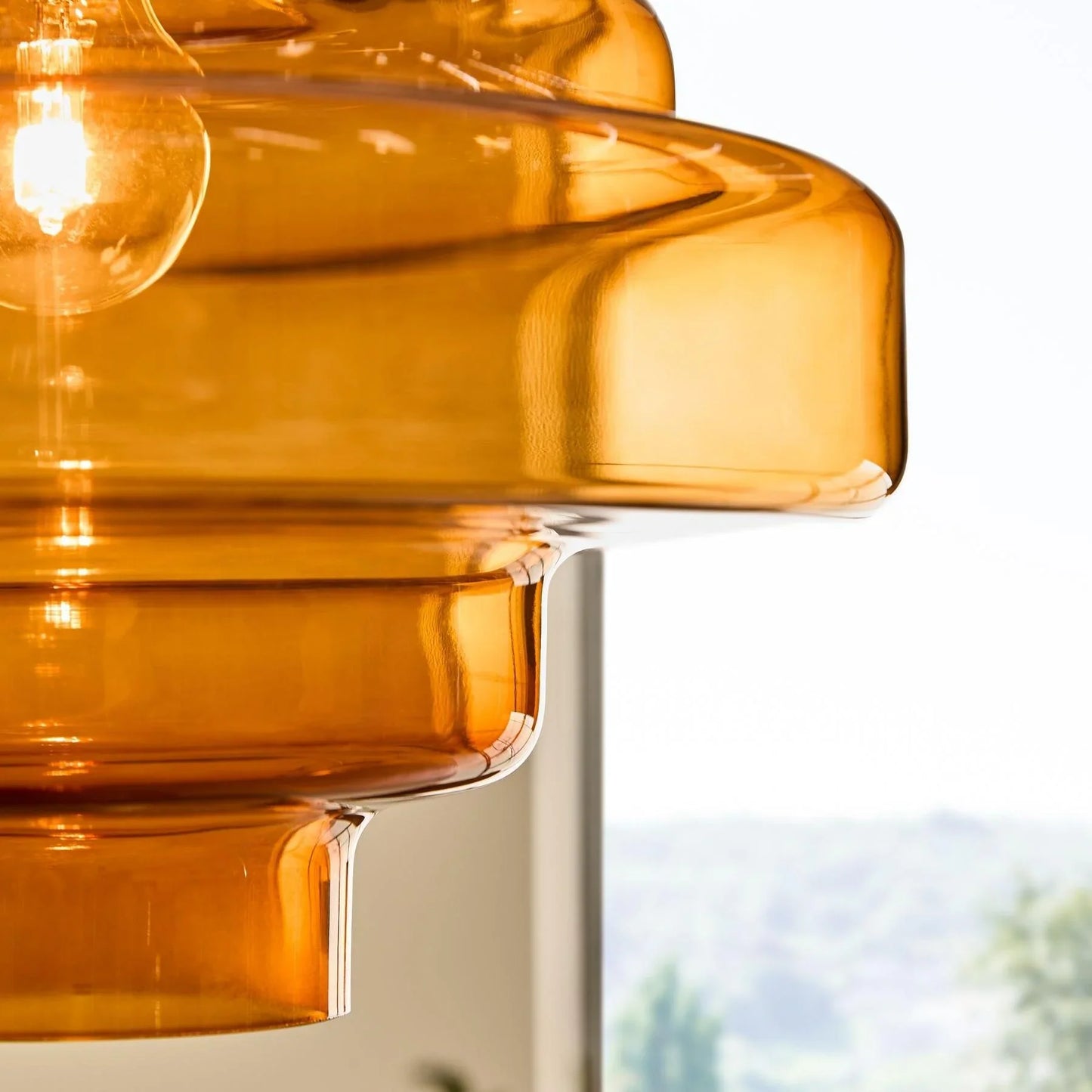 Valenra Macaron Orange Glass Pendant Light