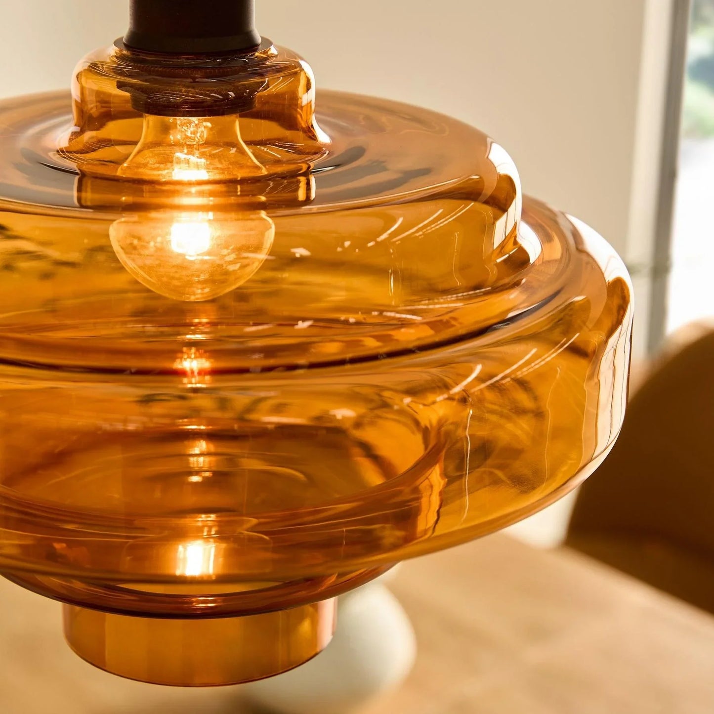 Valenra Macaron Orange Glass Pendant Light