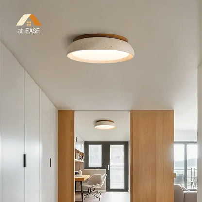 Veliana Wabi-Sabi Round Travertine Ceiling Light