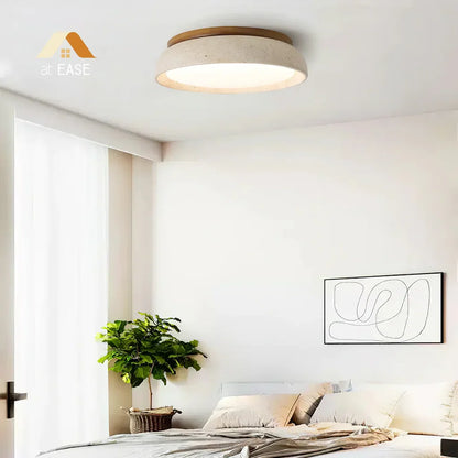 Veliana Wabi-Sabi Round Travertine Ceiling Light