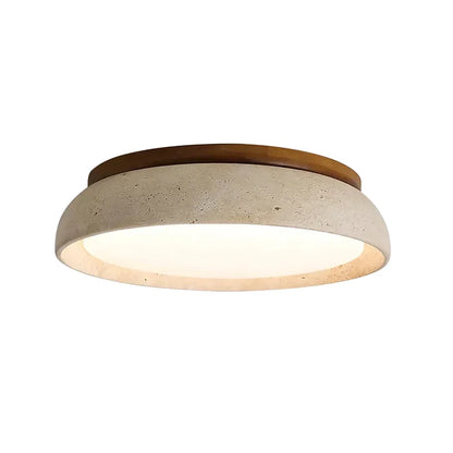 Veliana Wabi-Sabi Round Travertine Ceiling Light