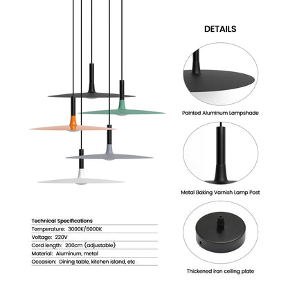 Vink flat led pendant light