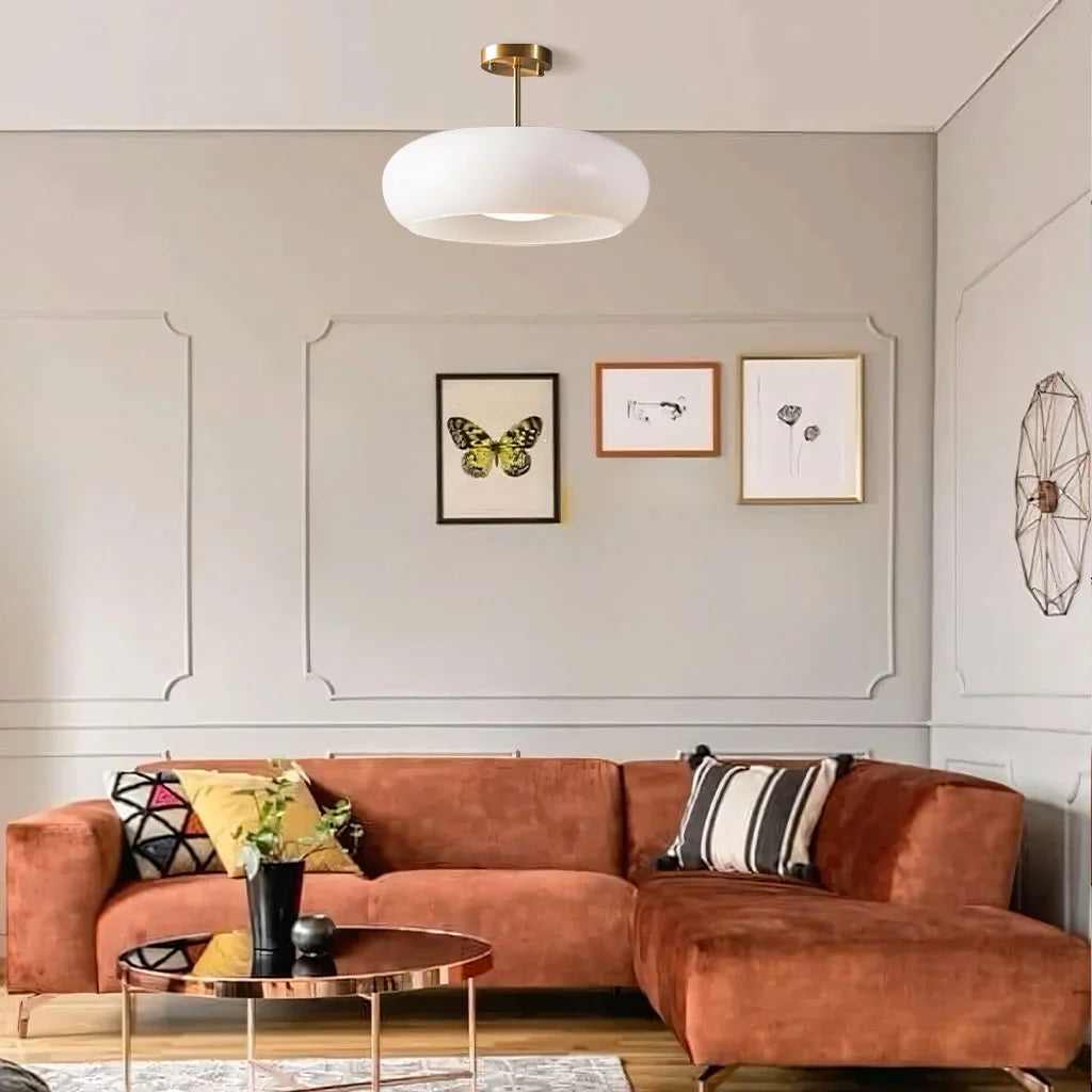 Veda Bauhaus Round Ceiling Light
