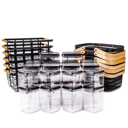Blissfully Black Pantry Organisation Set