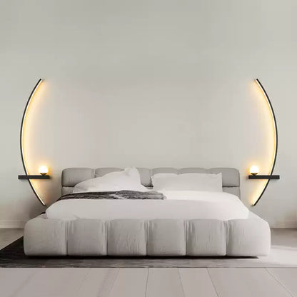 Forseti Minimalist Arc Linear LED Wall Light