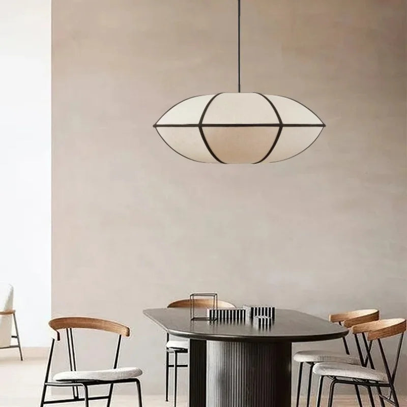 Heimdall Modern UFO Linen Pendant Light