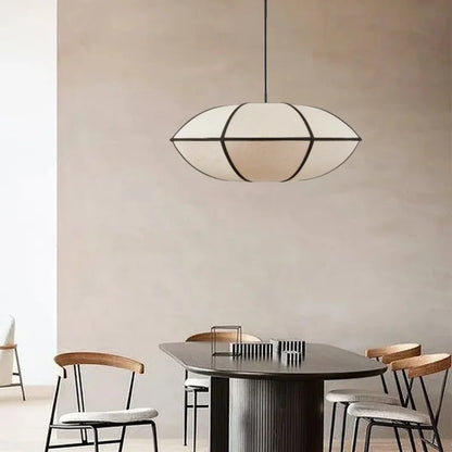 Heimdall Modern UFO Linen Pendant Light