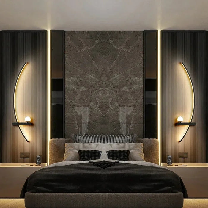 Forseti Minimalist Arc Linear LED Wall Light