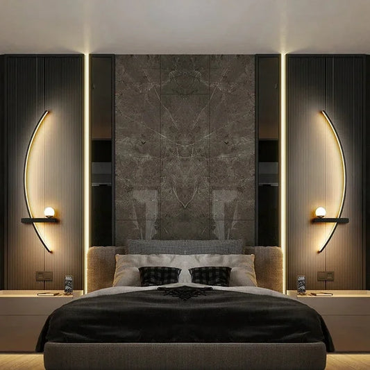 Forseti Minimalist Arc Linear LED Wall Light