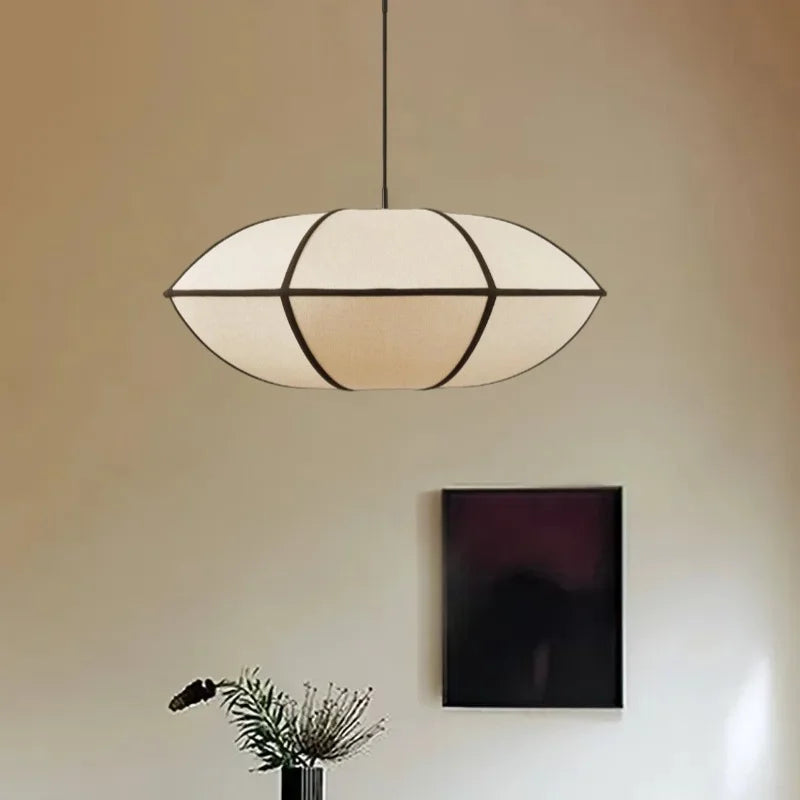 Heimdall Modern UFO Linen Pendant Light