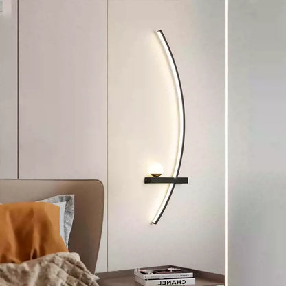 Forseti Minimalist Arc Linear LED Wall Light