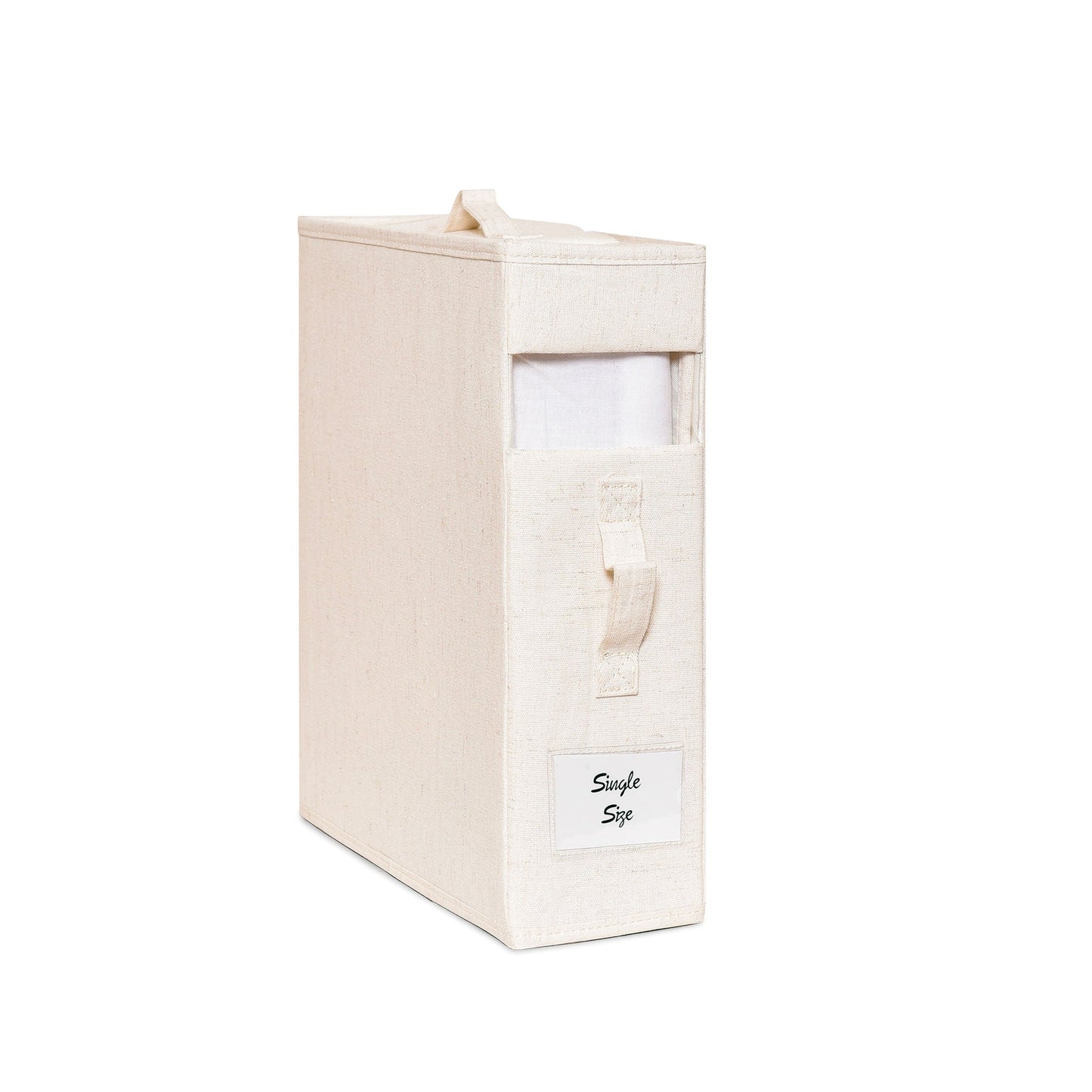 SlimFold Collapsible Linen Storage Box 2 Set - Beige