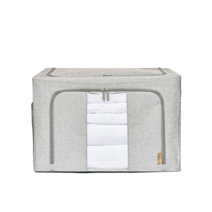 FoldAway Linen Storage Box - Pebble Grey