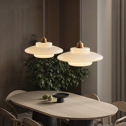 Hanna Art Deco Glass Pendant Light