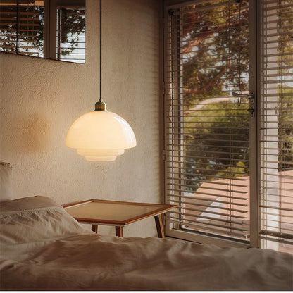 Hanna Art Deco Glass Pendant Light