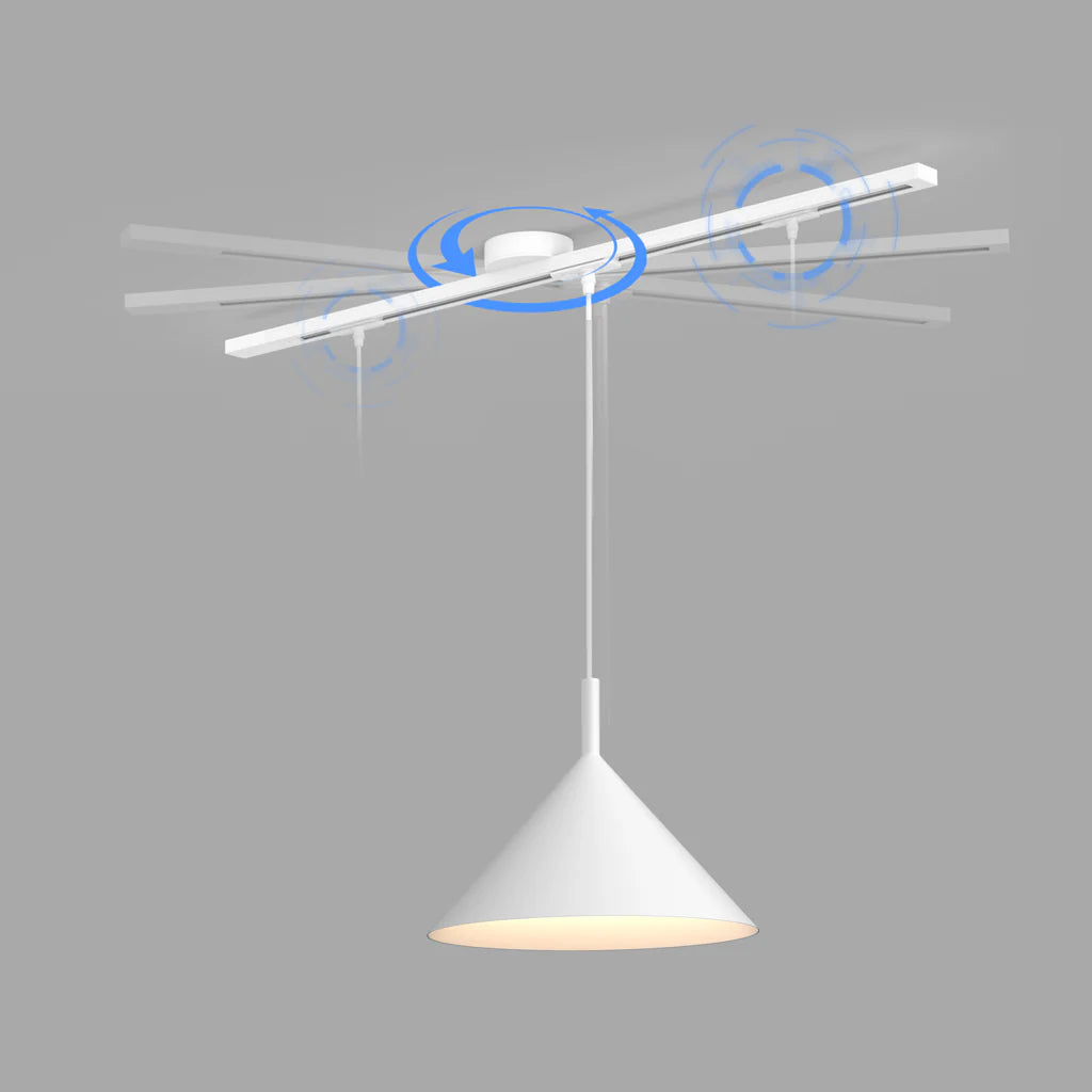 Morris Rotatable Movable Ceiling Rail for Pendant Light