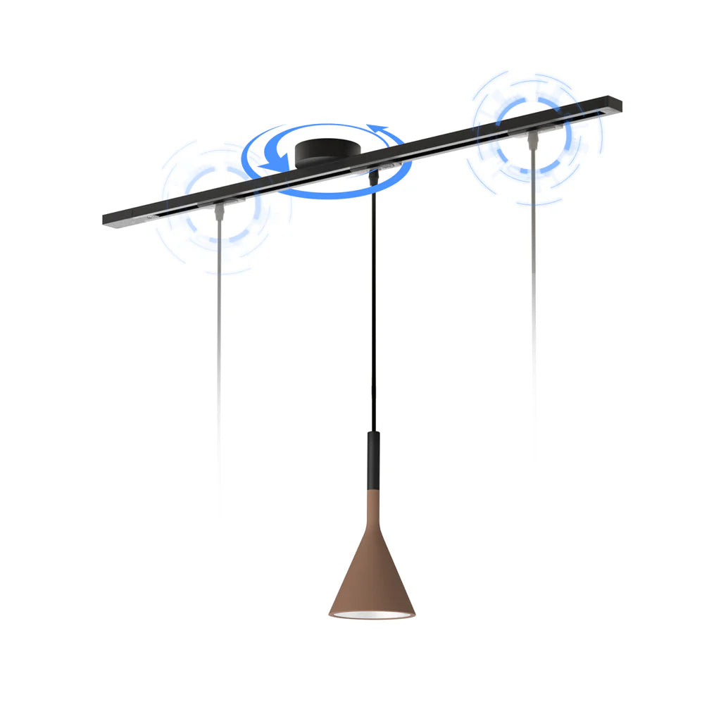 Morris Rotatable Movable Ceiling Rail for Pendant Light