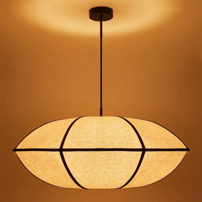 Heimdall Modern UFO Linen Pendant Light