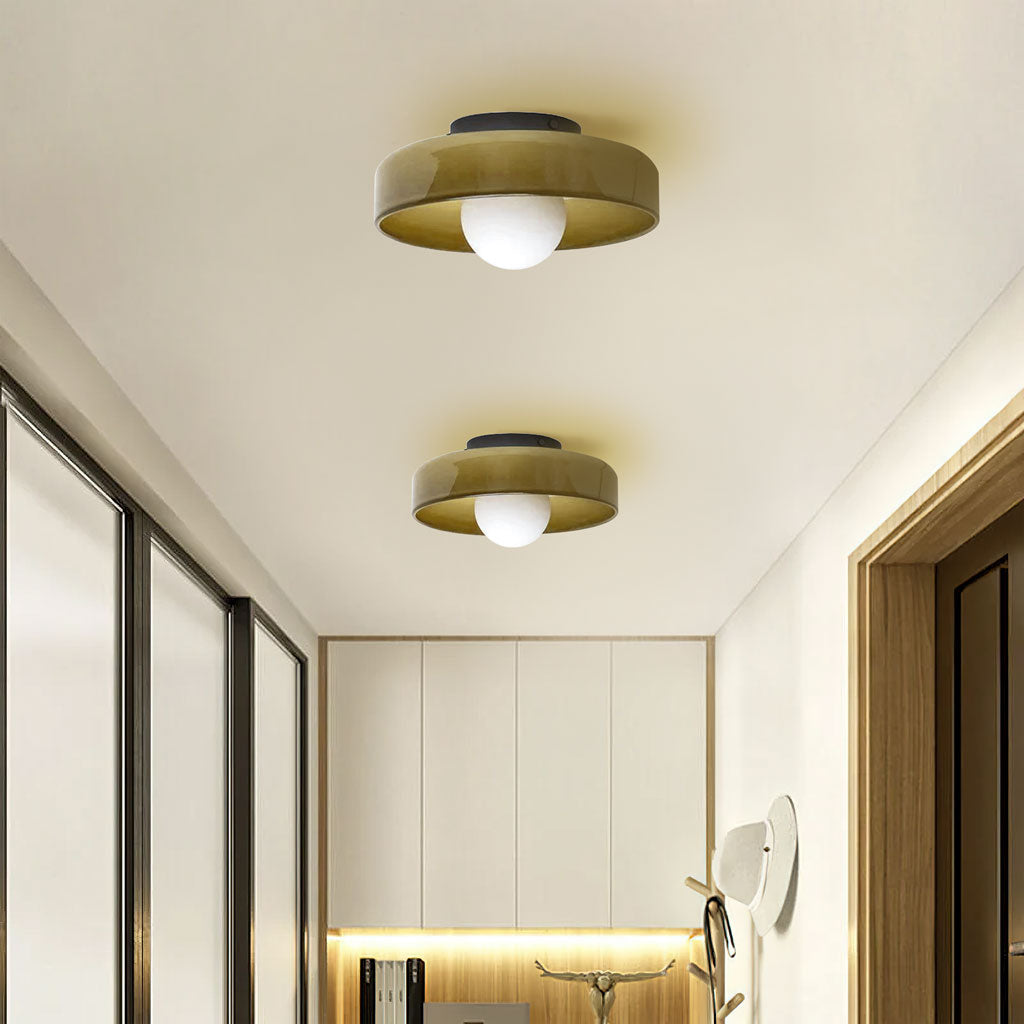 Morrow Glass Disc Ceiling Light/Wall Light