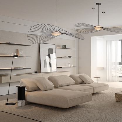 Cremin Modern Vertigolamp Nova LED Straw Hat Pendant Light