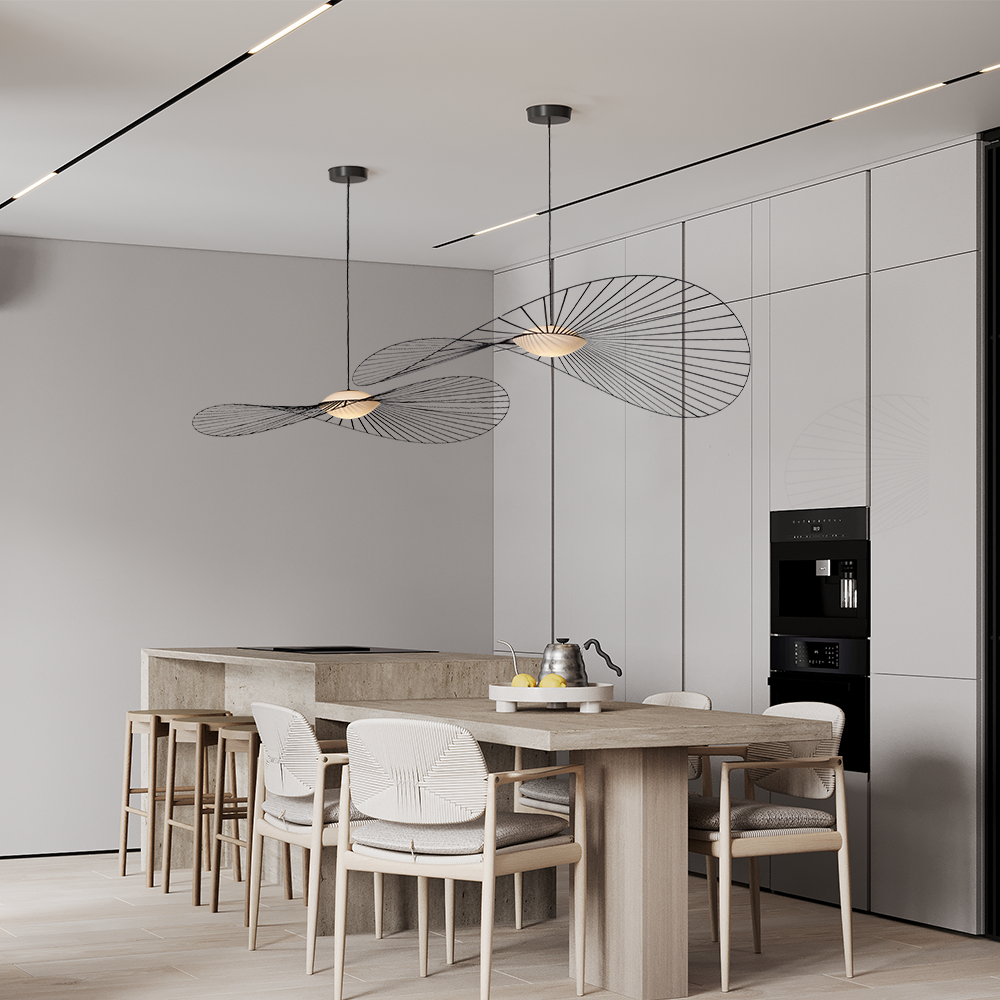Cremin Modern Vertigolamp Nova LED Straw Hat Pendant Light