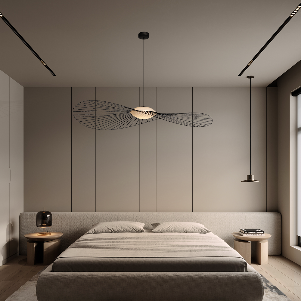 Cremin Modern Vertigolamp Nova LED Straw Hat Pendant Light