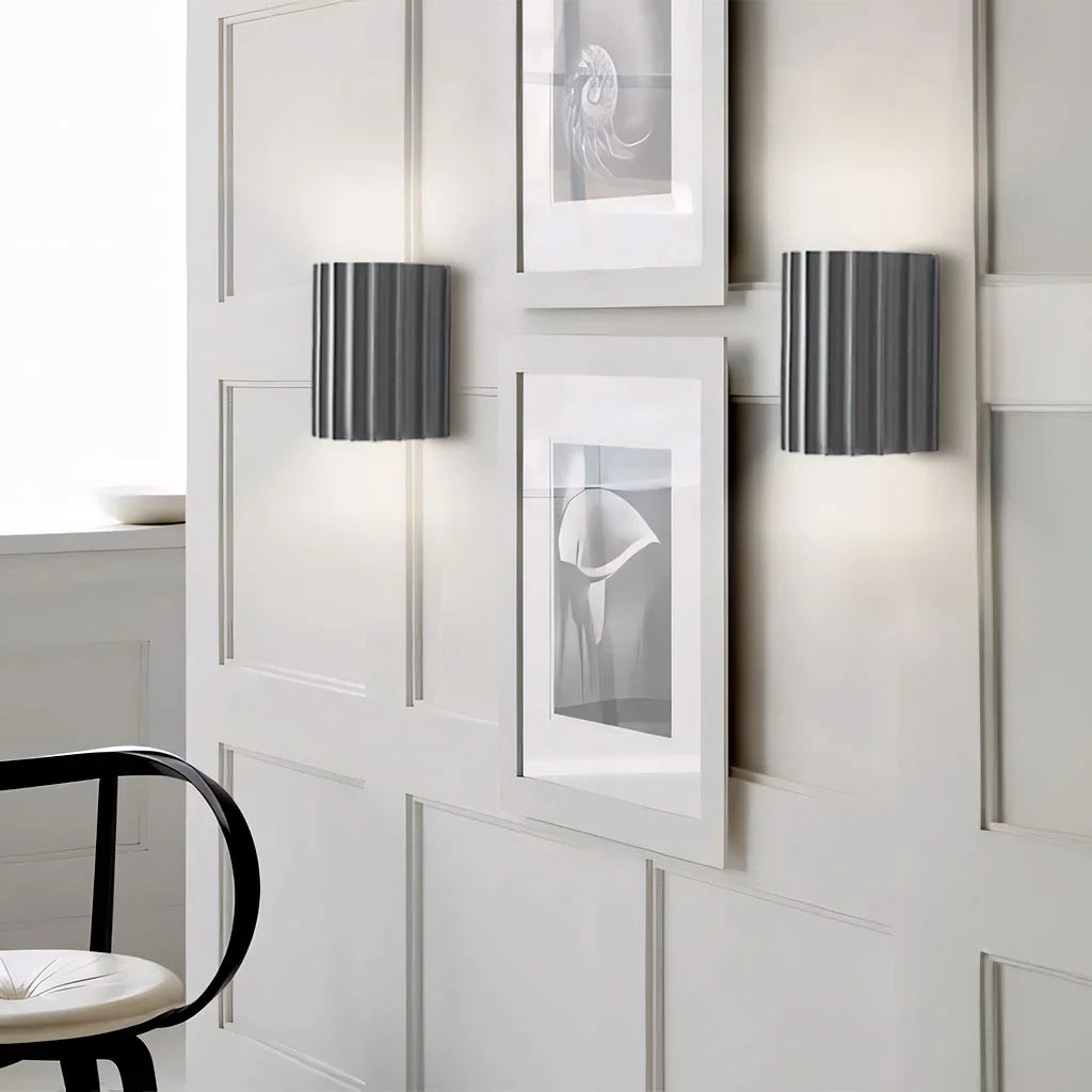 Rhea Resin Ribbed Wall Sconce