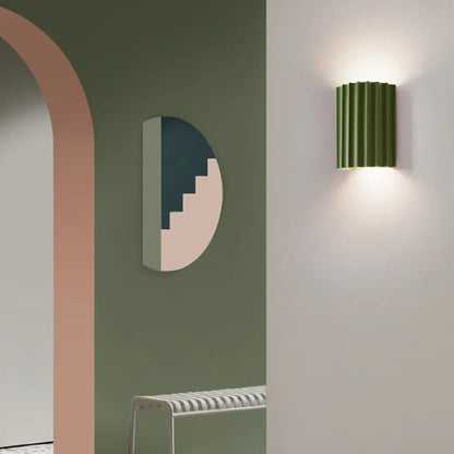 Rhea Resin Ribbed Wall Sconce