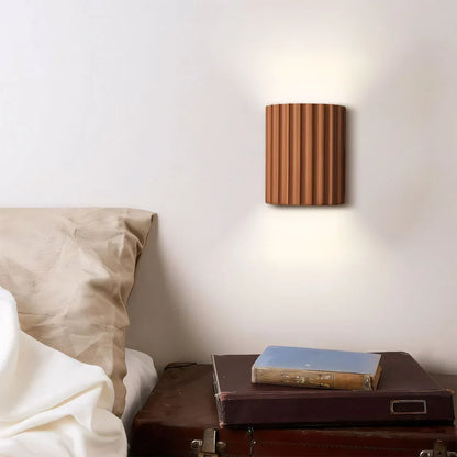 Rhea Resin Ribbed Wall Sconce