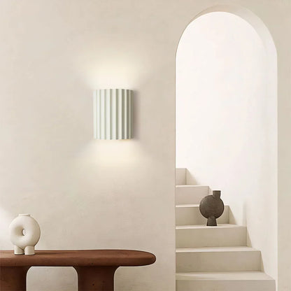 Rhea Resin Ribbed Wall Sconce