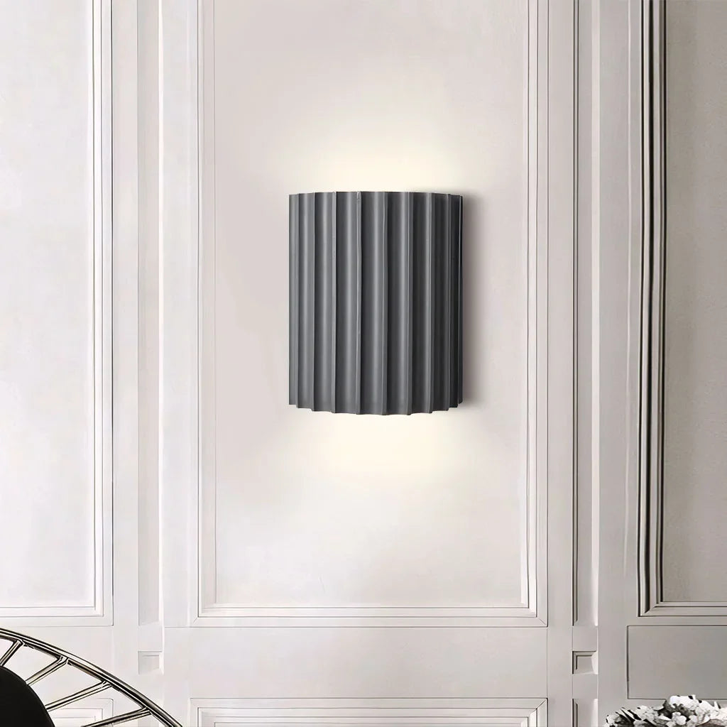 Rhea Resin Ribbed Wall Sconce