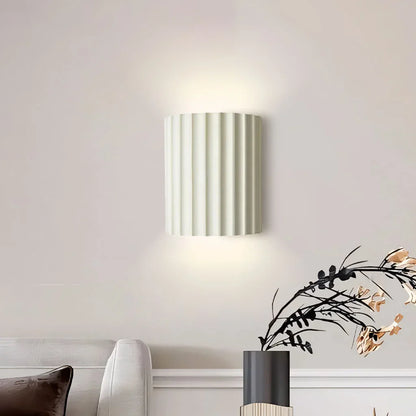 Rhea Resin Ribbed Wall Sconce